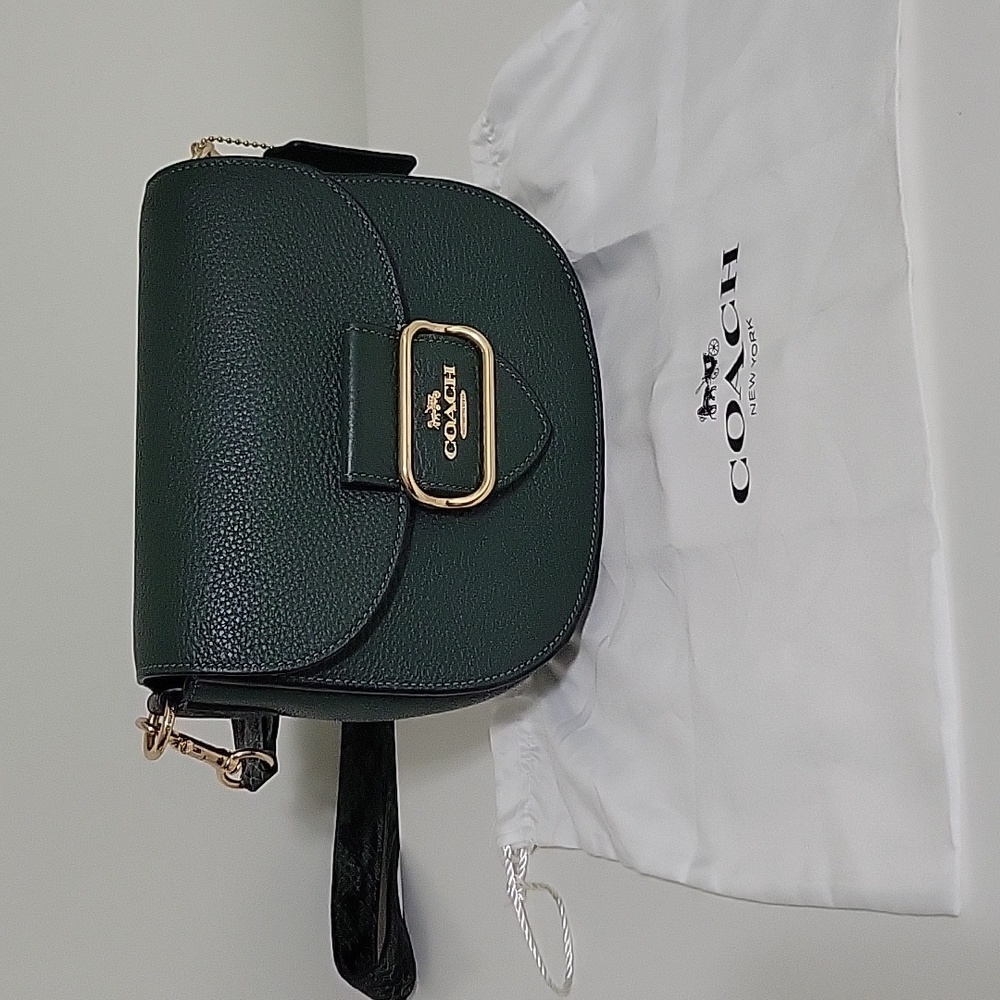 Coach Green Morgan Saddle Bag
